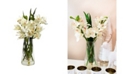 Nearly Natural Cymbidium Orchid w/Vase